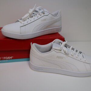 Puma white leather sneakers women